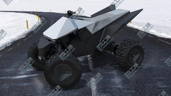 images/goods_img/20210312/Tesla Cybertruck with Cyberquad ATV model/5.jpg